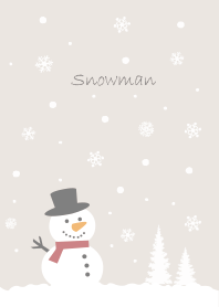 北欧テイスト雪だるま・ベージュ