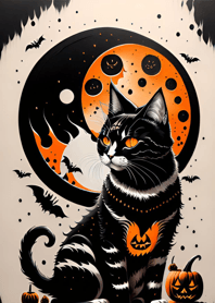 halloween cat 50D199