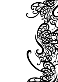 ラインアート1 白と黒
