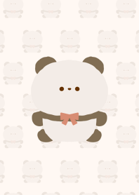 Happy stuffed panda