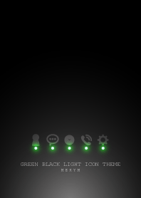 GREEN BLACK LIGHT ICON THEME