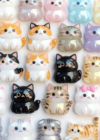 Plump Cat Sticker Mix