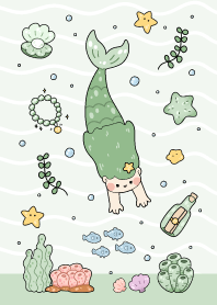 Little mermaid : green