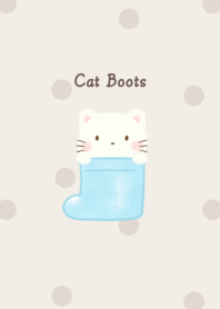 Cat and Boots* -blue- dot