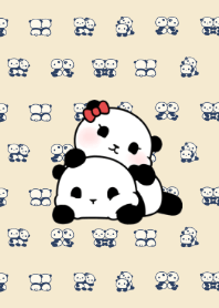 ふたごのパンダ(シック）