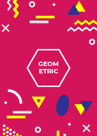 Geometric RUBYLICIOUS PINK