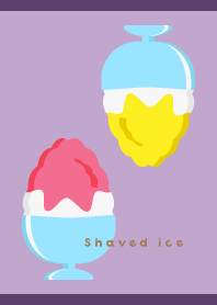 Summer shaved ice02 on purple