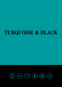 Turquoise & Black