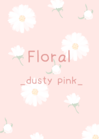 FLORAL dusty pink