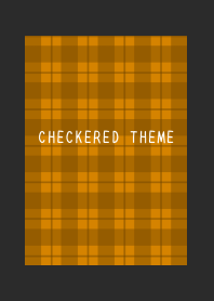 BROWN CHECKERED THEME-CHARCOAL GREY