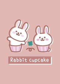 Rabbit cupcake <Clover> pink