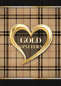 Gold Heart - Plaid  - 01 F-12
