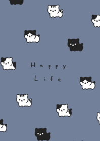 ちいさなねこ / グレーブルー