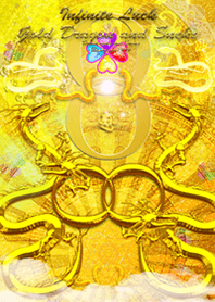 Infinite Luck Gold Dragon and Snake Gold