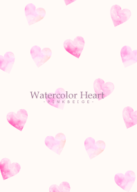 Watercolor Heart-PINKBEIGE 9