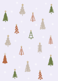 Winter X'mas Tree_purple1