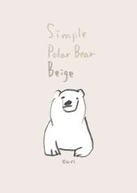 simple Polar Bear - Beige -