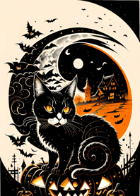 halloween cat 0F79ca