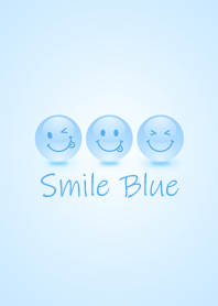 Happy Smile Blue Icon..