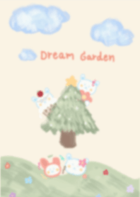 Dream garden with bear