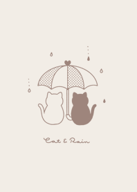 貓和雨傘 /beige