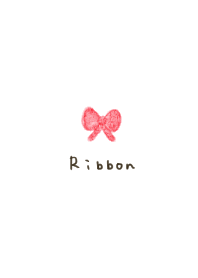 A simple and cute watercolor ribbon.