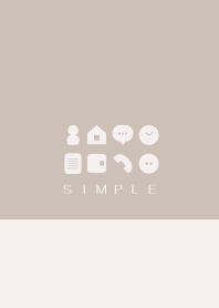 シンプル（beige brown)V.419