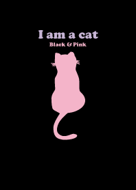 I am a Cat Black & Pink 9