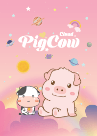 Pig&Cow Cloud Galaxy Pink Lady