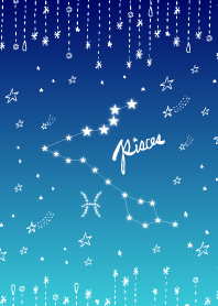 うお座-手描きのお星様-