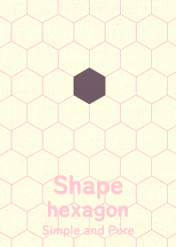 Shape hexagon budounezu