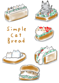 簡單 貓 麵包