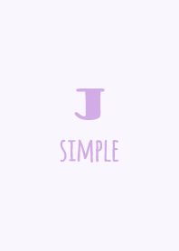 Initial-J *Girly Purple*