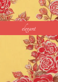 Western style roses on red JP