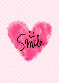 Smile heart - watercolor-joc