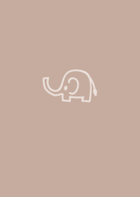 베이지 색 코끼리