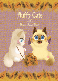 Fluffy Cat with Baked Sweet Potato #絵本