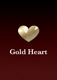 Gold heart(bordeaux)