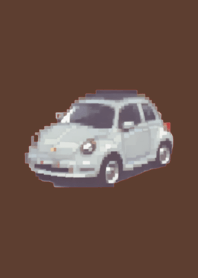 Carro Pixel Art Tema Marrom 01