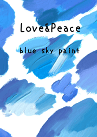 油絵アート【blue sky paint 15】