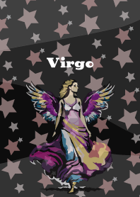 virgo constellation on black