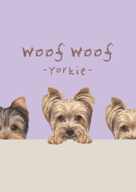 Woof Woof - Yorkie - LAVENDER