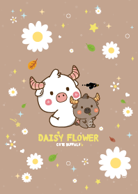Buffalo Daisy Flower Kawaii