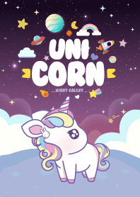 Baby Unicorn Galaxy Night