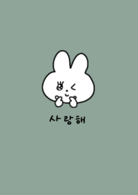 Love rabbit (korea)#dustygreen