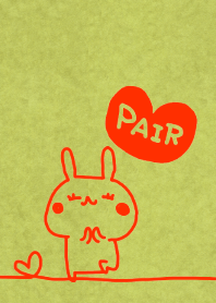 Pair kraftpaper orange (lady)