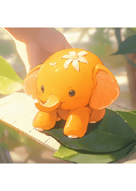 little orange elephant