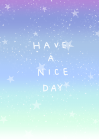 Blue gradient and stars. Sparkling.