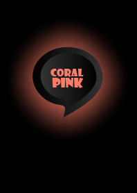 Coral Pink Button In Black V.4