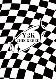 Y2K CHECKERED 01  - BLACK
